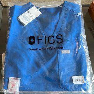 Figs Royal Blue Catarina scrub top